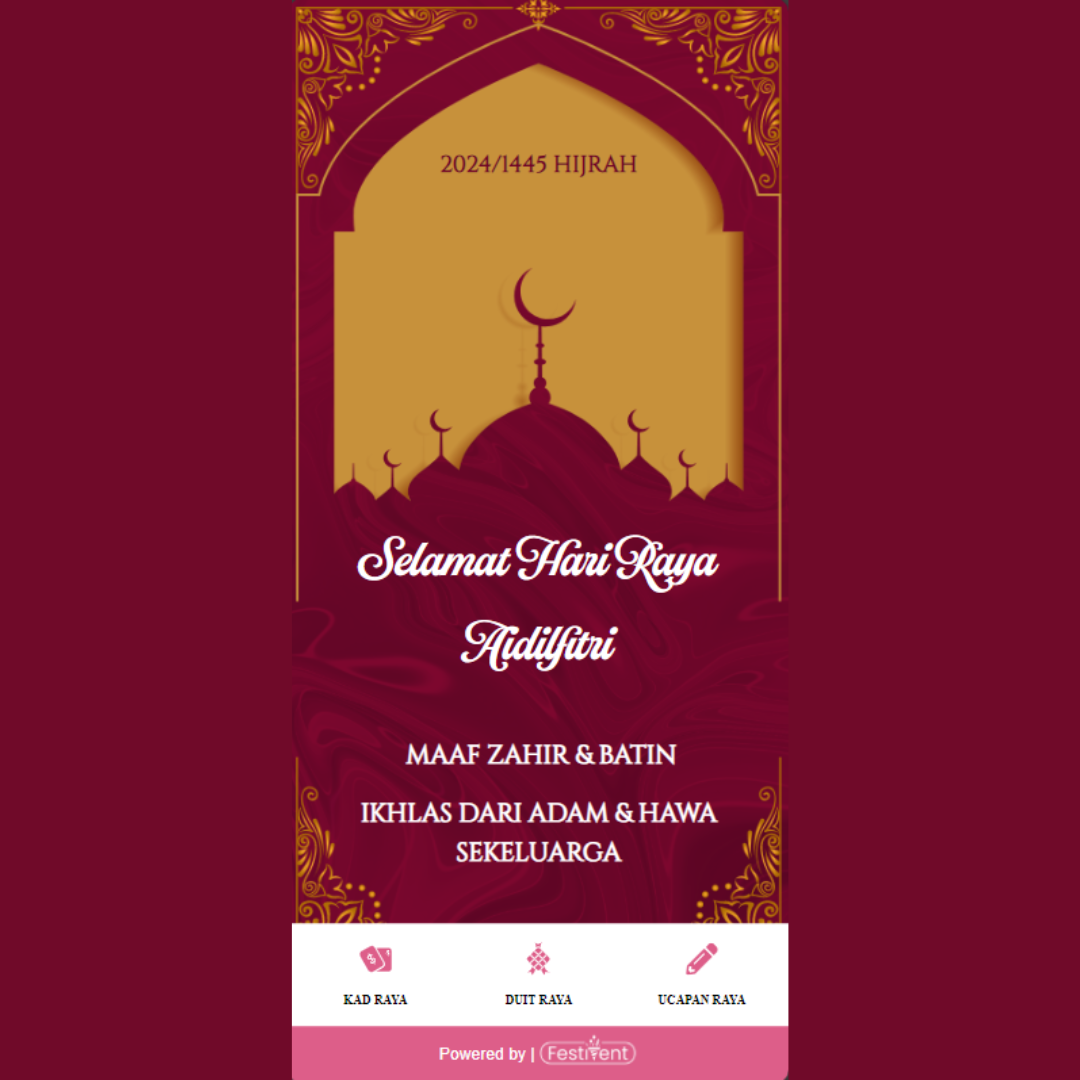 Digital Kad Raya Malaysia | Festivent
